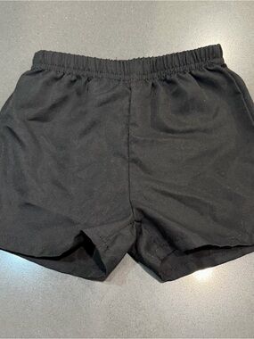 SHEIN Black Elastic Waist Kids Shorts